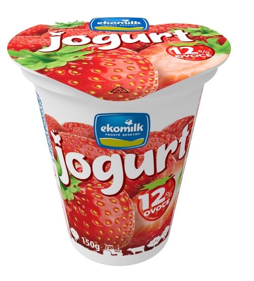 Ovocný jogurt jahodový 150g